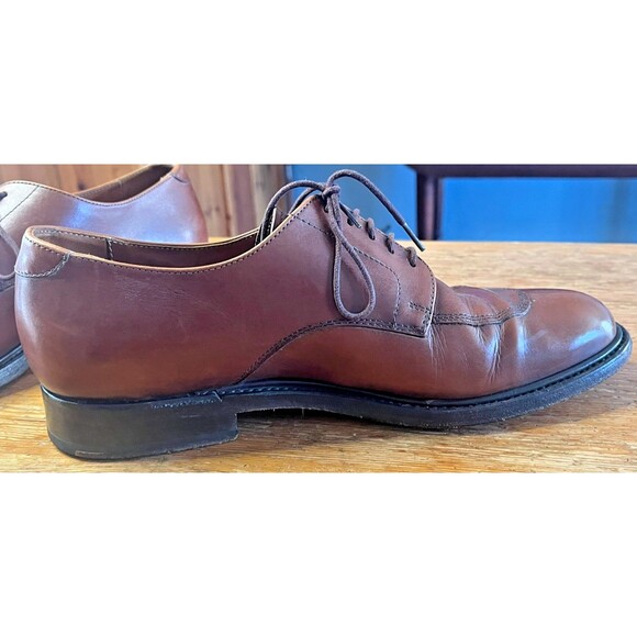 Bottier Saint Germain Men’s Oxford Shoes Vintage Size 7.5 Brown Leather French main image 9